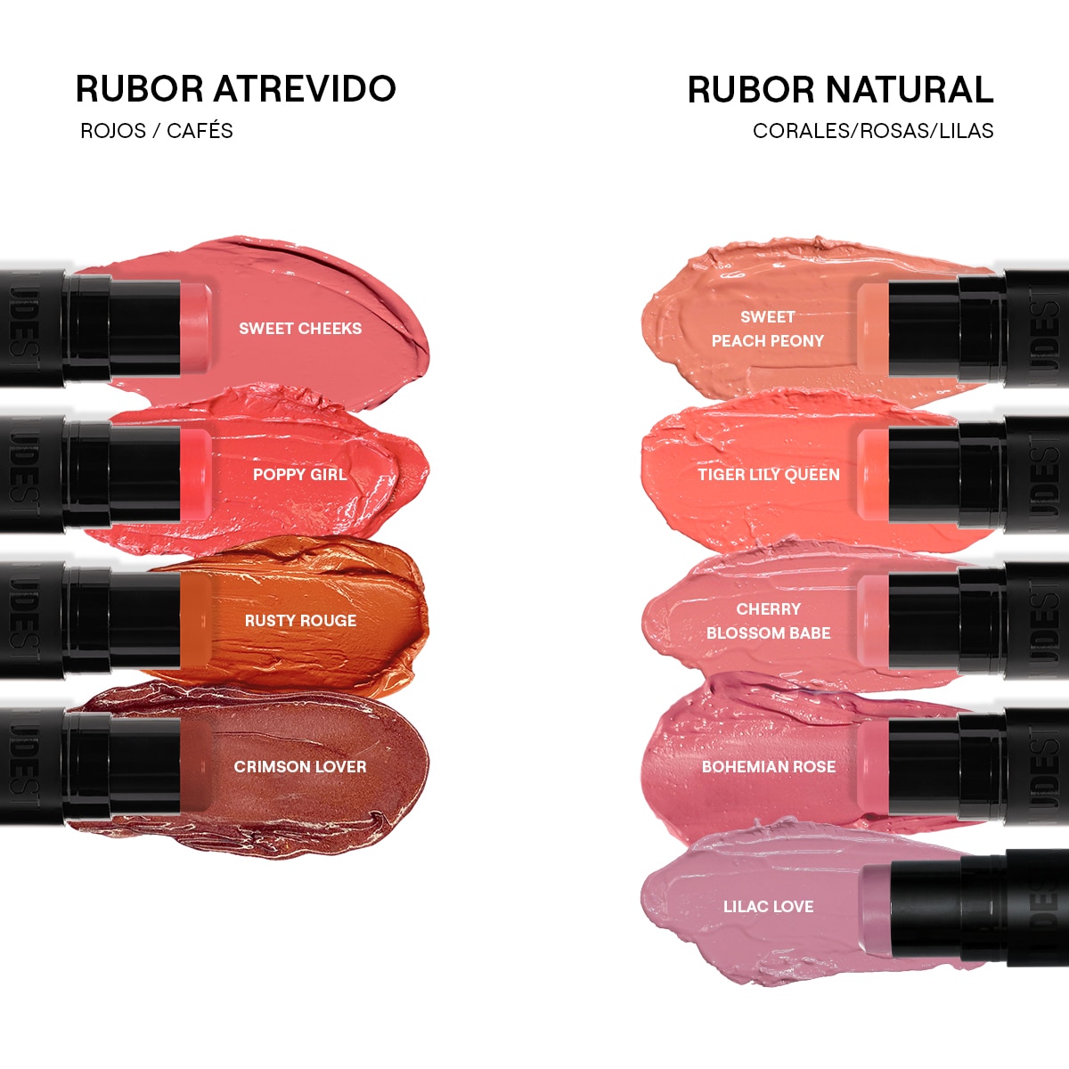 NUDIES BLOOM  (RUBOR, SOMBRA Y LABIAL)